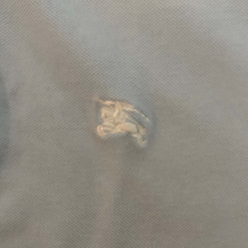 Burberry Sky Blue Polo Shirt - Picture 3 of 8